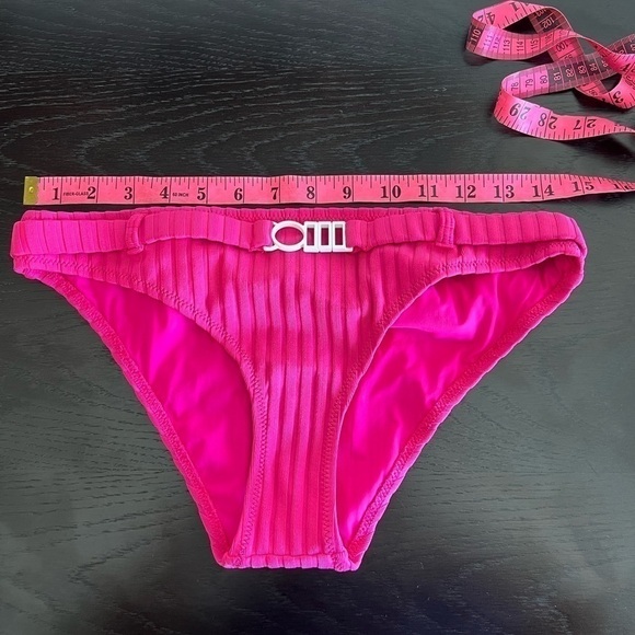 SOLID AND STRIPED RACHEL BELT SWIMSUIT SOLID RIB BOTTOM - Picture 11 of 16